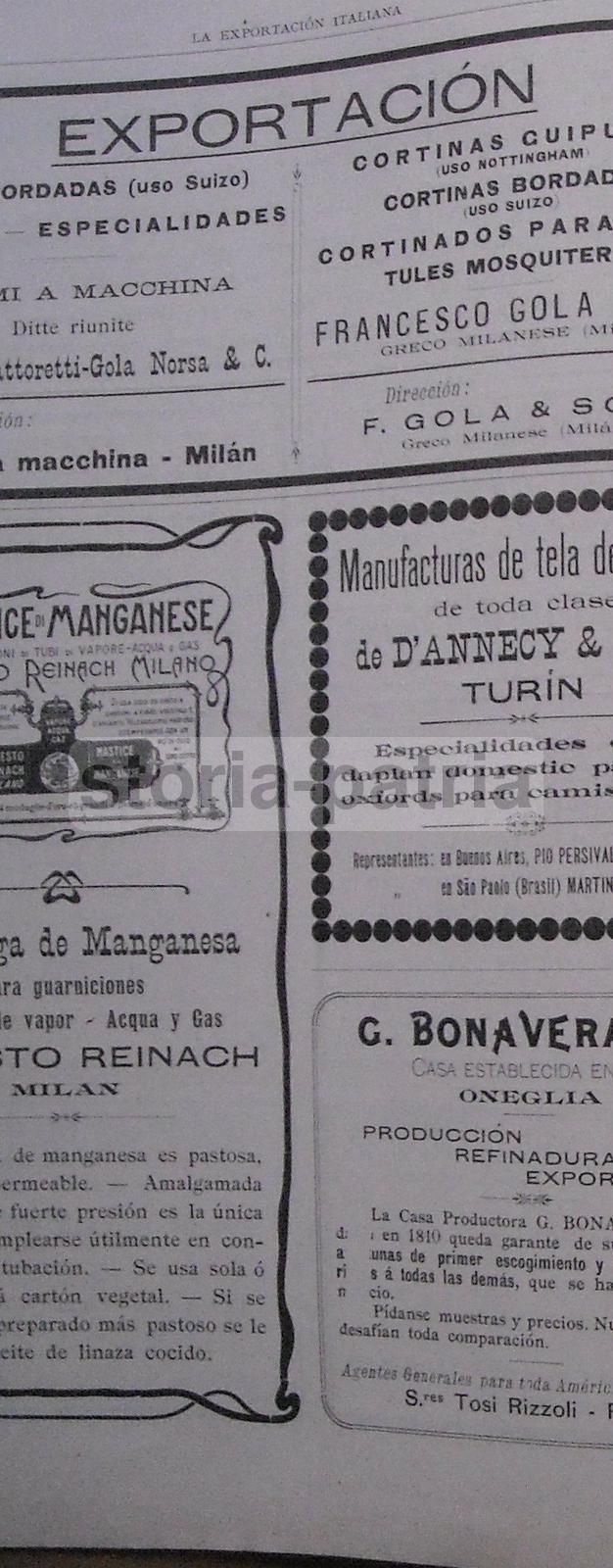 La Exportación Italiana, 1904. Rivista Dell'Unione Delle Camere Di Commercio Italiane