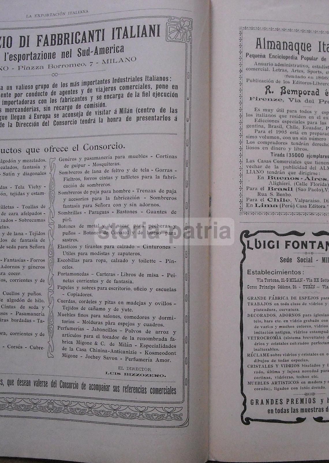 La Exportación Italiana, 1904. Rivista Dell'Unione Delle Camere Di Commercio Italiane