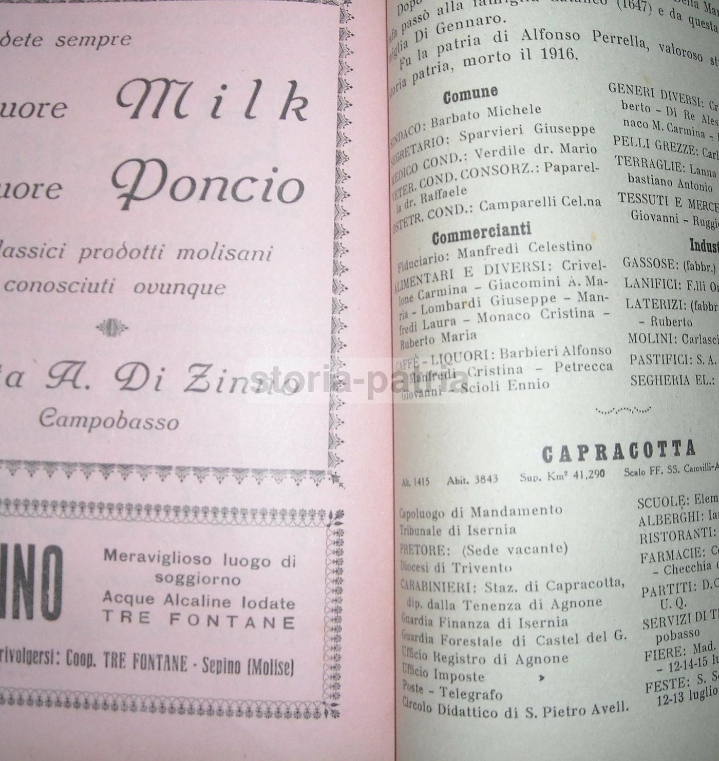 Annuario Della Regione Molise 1947 Campobasso De Lisio Scocchera