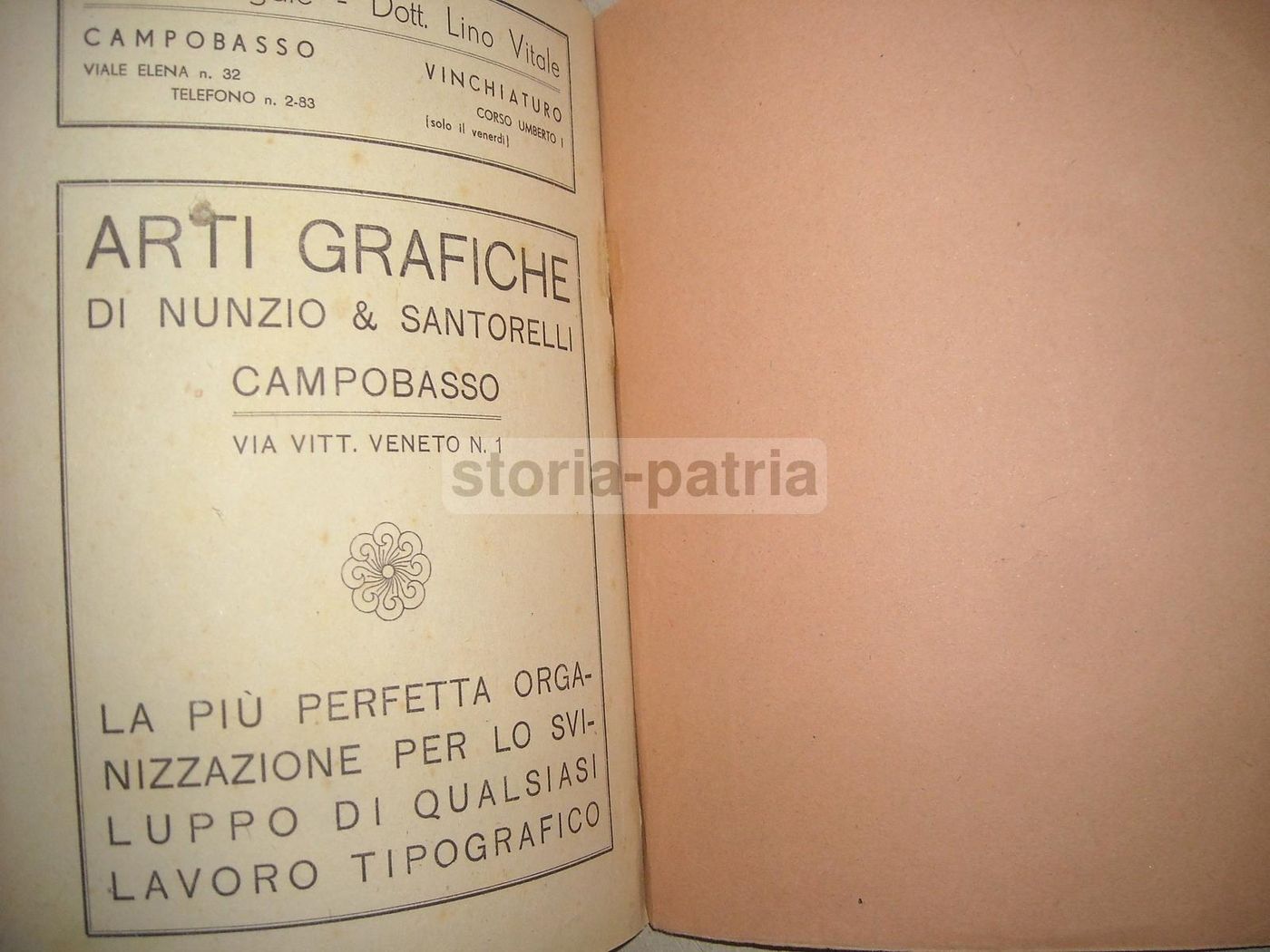 Annuario Della Regione Molise 1947 Campobasso De Lisio Scocchera
