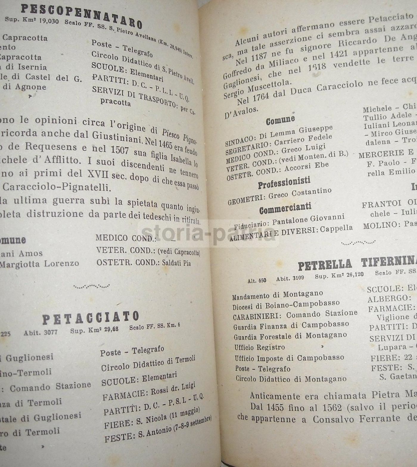 Annuario Della Regione Molise 1947 Campobasso De Lisio Scocchera