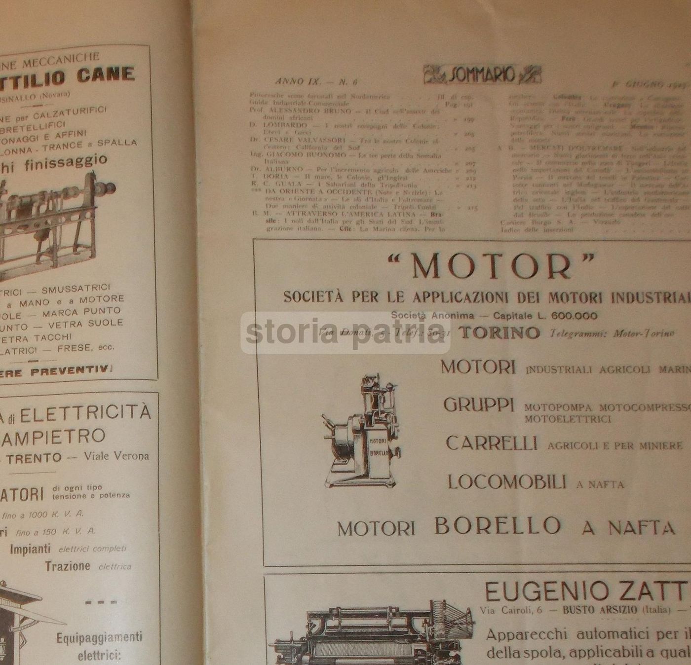 Illustrazione Coloniale 1927: Esportazione, Emigrazione, Colonie