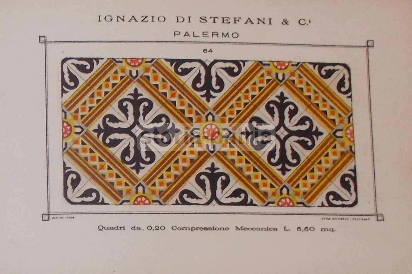 Mattonelle In Cemento Colorate Di Stefani Palermo, Primi '900