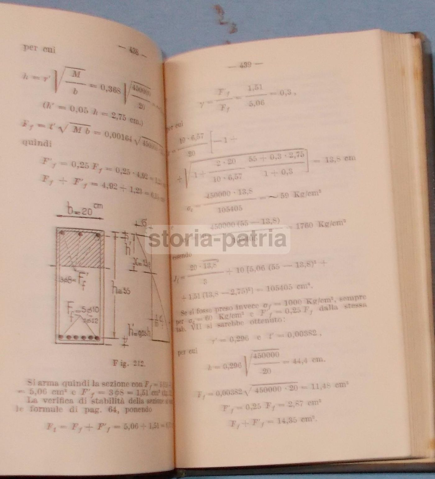 Prontuario Del Cemento Armato. Santarella, Hoepli, 1950