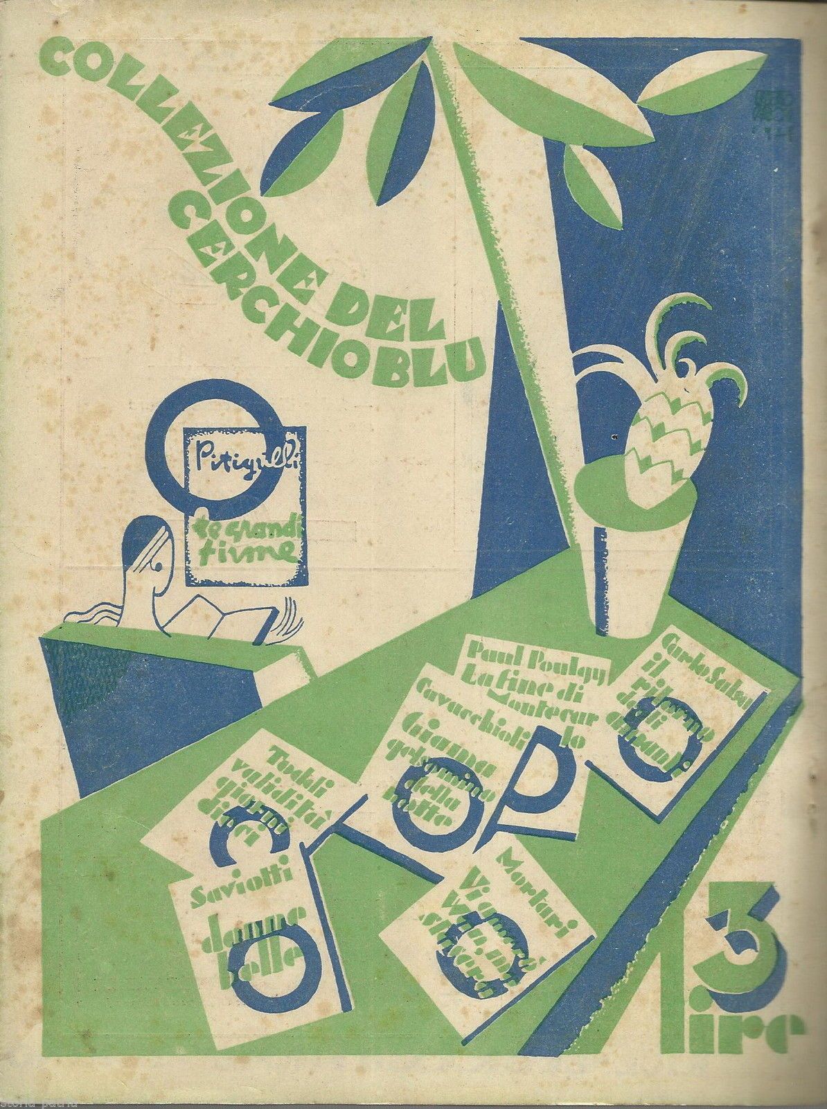 Pubblicità Edizioni Grandi Firme, Pitigrilli, Cerchio Blu, 1929