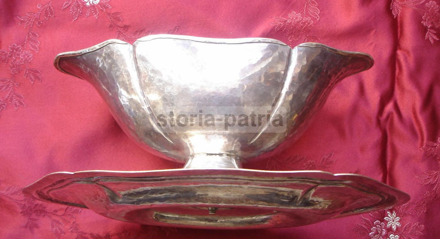 Salsiera Centro Tavola In Argento 800 Punzonato