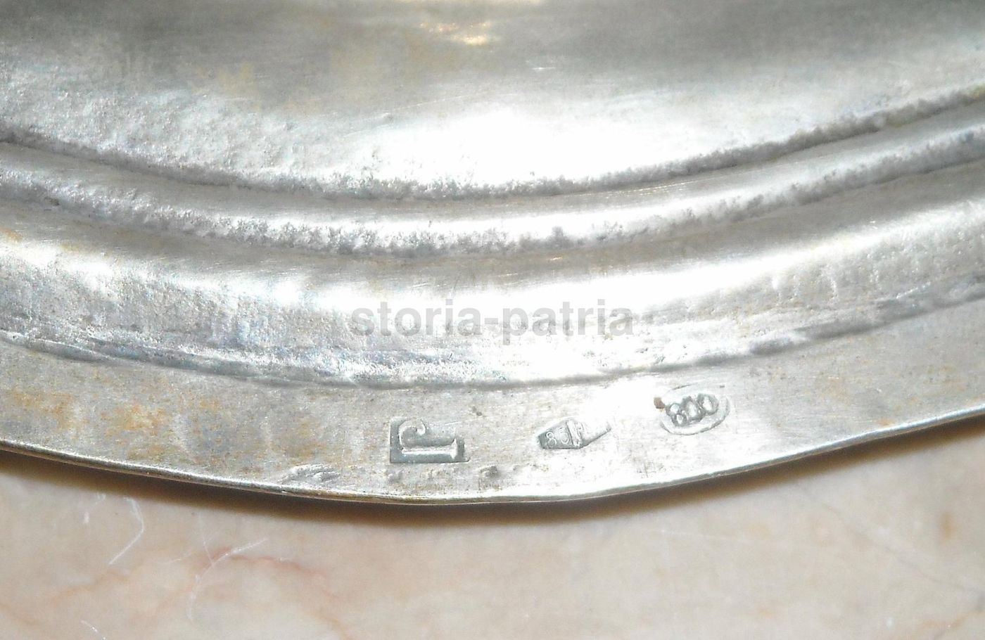 Salsiera Centro Tavola In Argento 800 Con Punzoni Storici