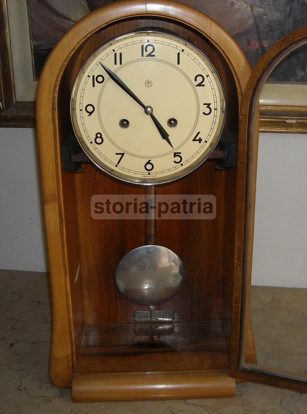 Orologio Da Parete Junghans Anni '30 '40 In Legno Di Noce