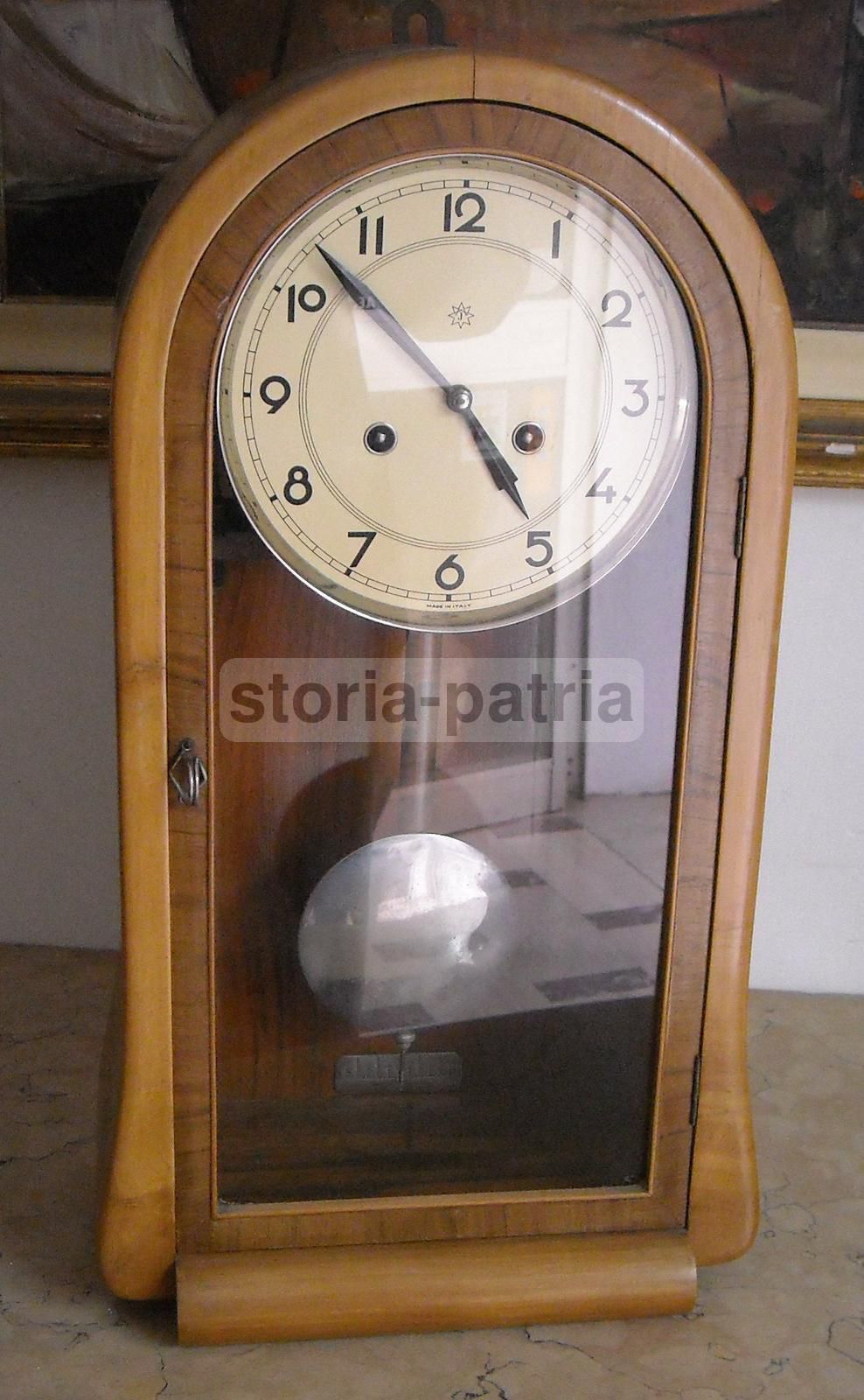 Orologio Da Parete Junghans Anni '30 '40 In Legno Di Noce