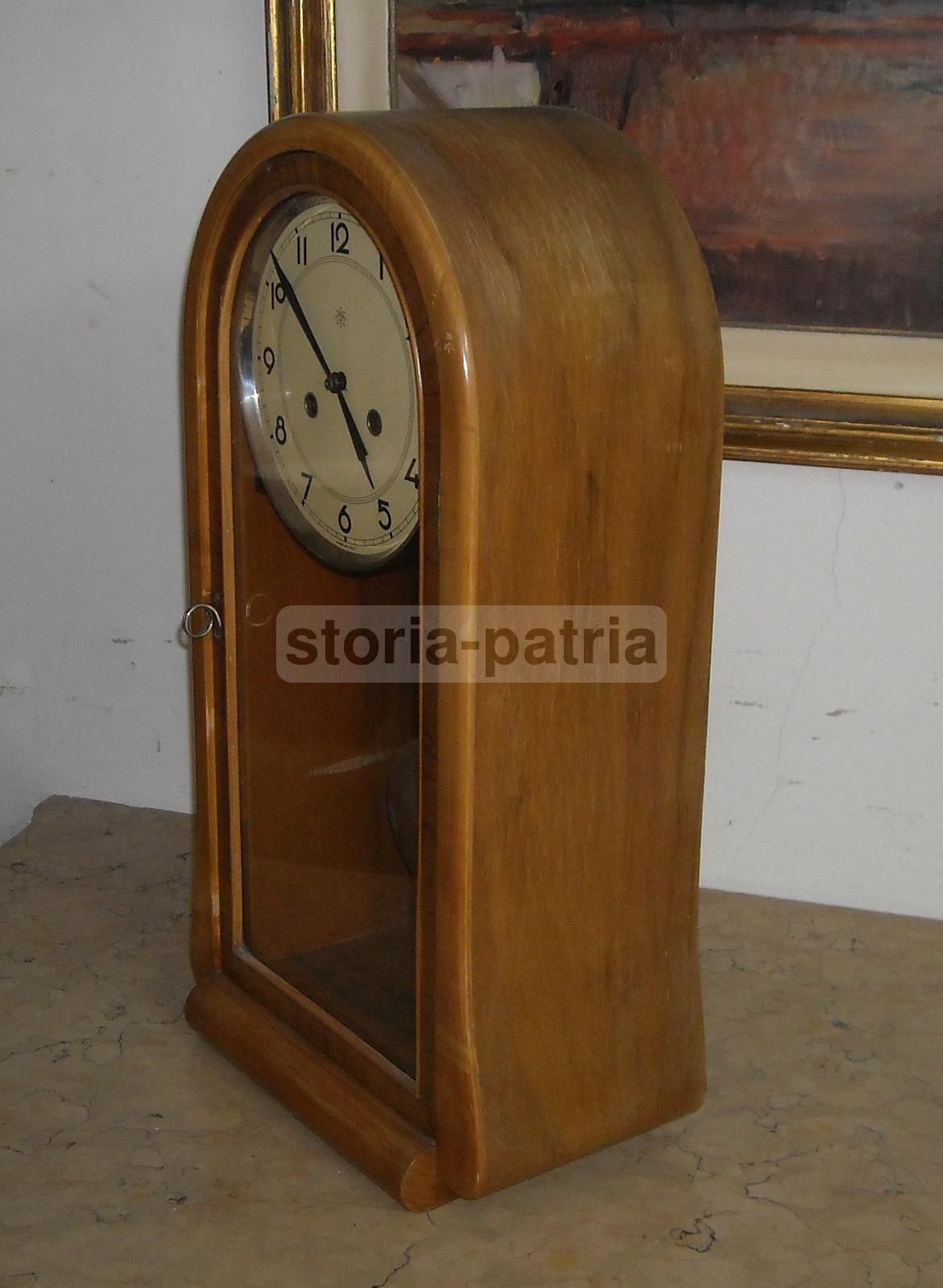 Orologio Da Parete Junghans Anni '30 '40 In Legno Di Noce