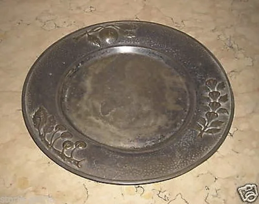 Vassoio Circolare Argentato Decorativo Centrotavola Buti Firenze