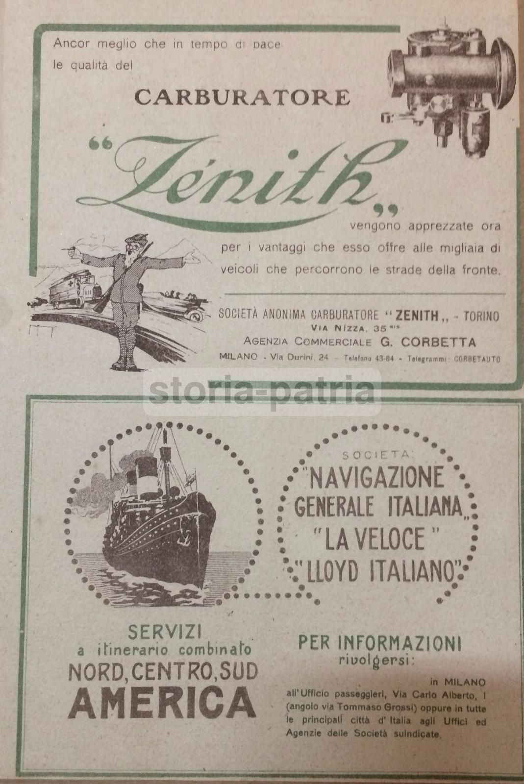 Pubblicità Tudor, Aviazione, Zenith E Navigazione Per L'America, Anni 1900