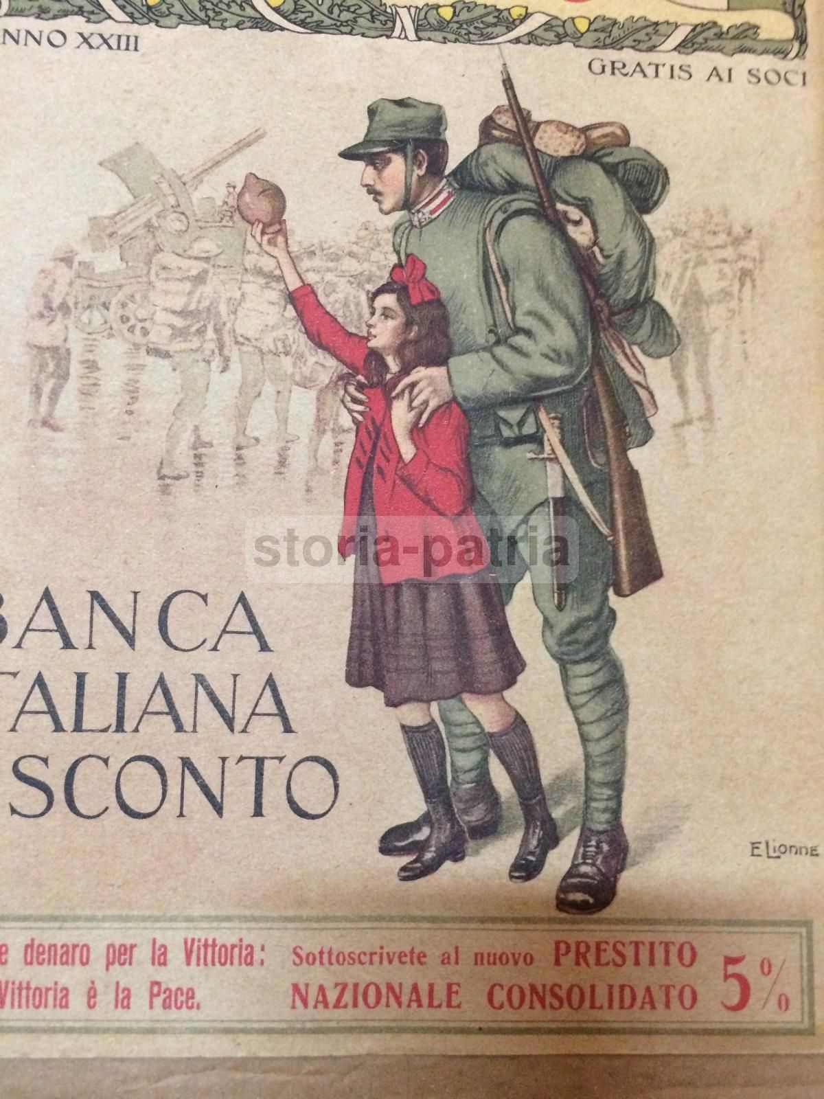 Pubblicità Tudor Lanterne E Lampade Elettriche, Alpini, Grande Guerra 1917