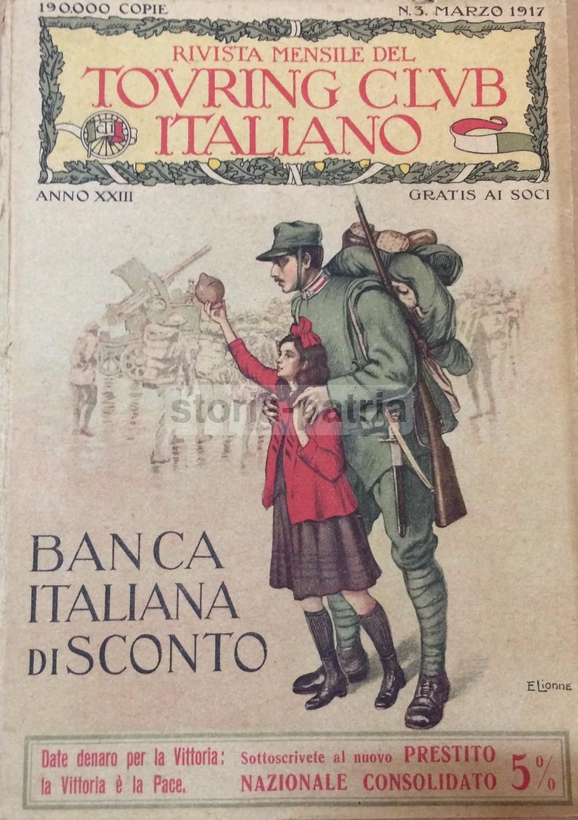 Pubblicità Tudor Lanterne E Lampade Elettriche, Alpini, Grande Guerra 1917