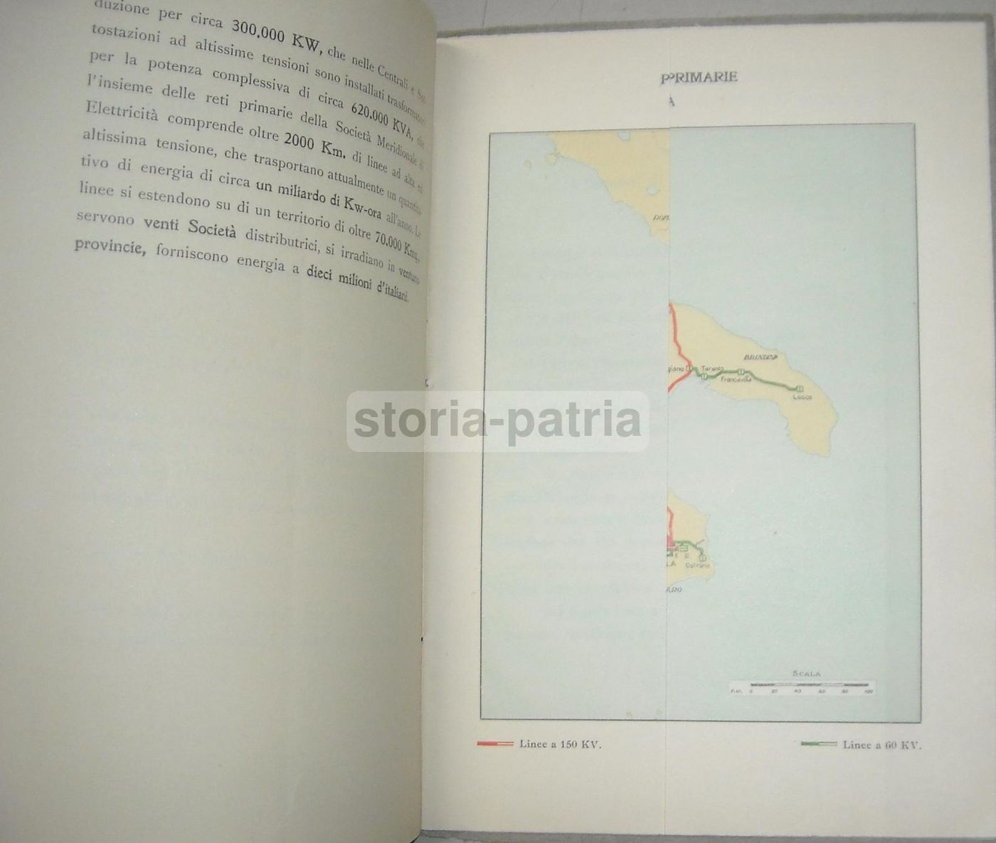 Energia Idroelettrica In Puglia 1930 Con Mappe Storiche, Bari