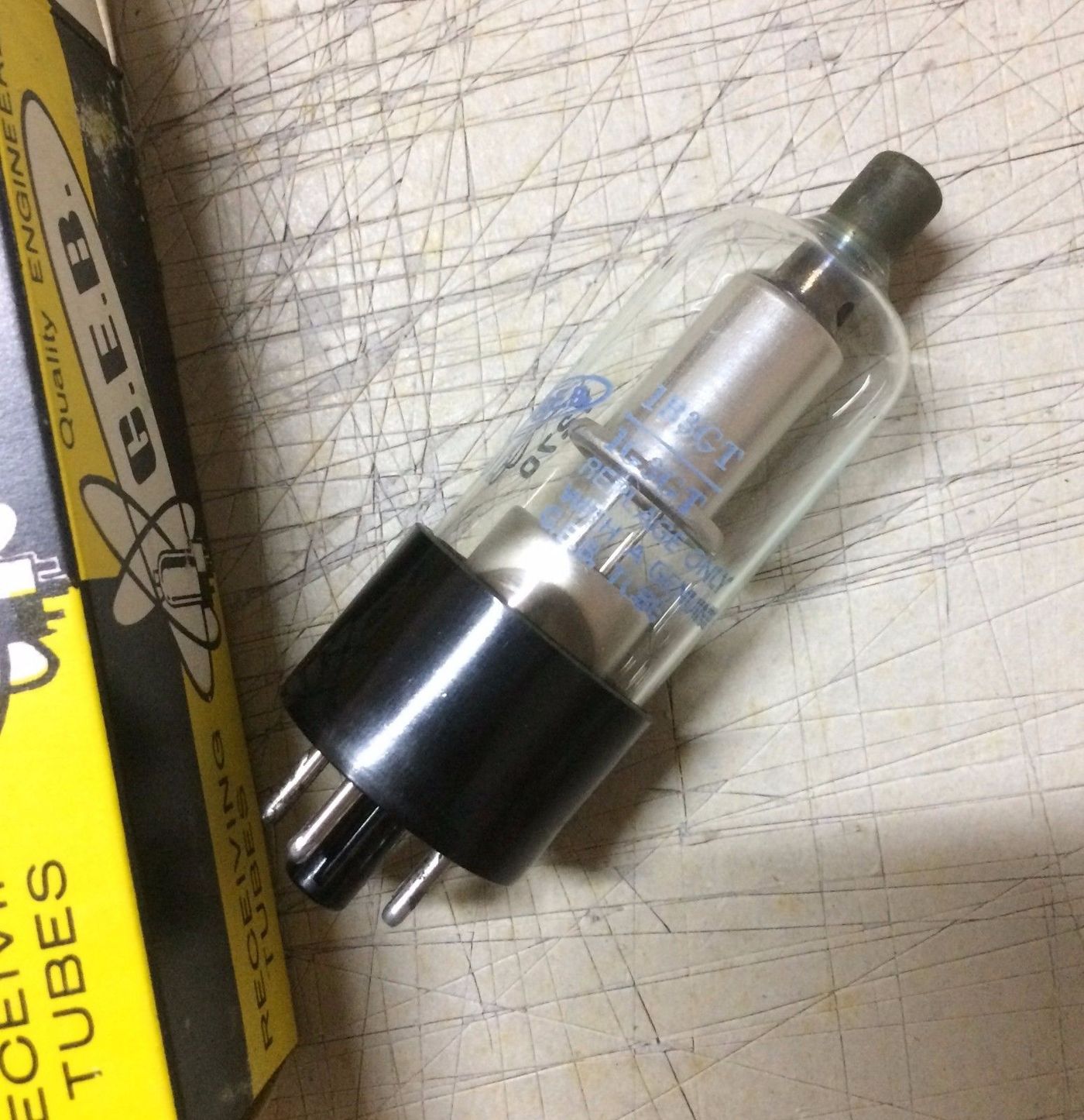 Valvola Radio Giant 1B3GT 1G3GT Receiving Tube Vintage Da Collezione