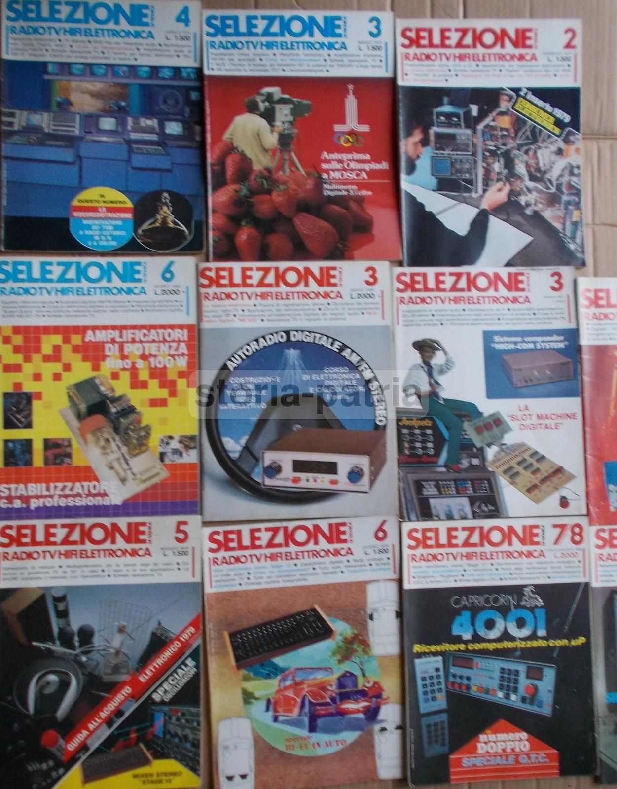 13 Riviste Selezione Di Tecnica Radio TV Hifi Elettronica