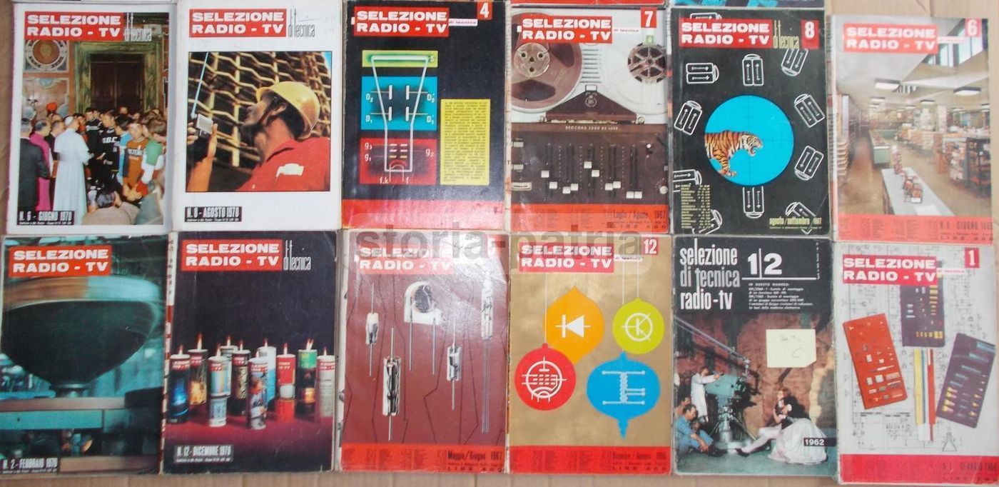 Lotto Di 17 Riviste Selezione Di Tecnica Radio TV Hifi Elettronica