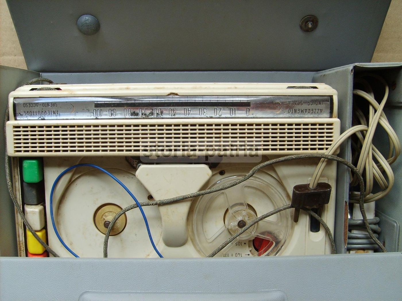 Registratore Geloso G.257 Vintage Anni '60 Con Microfono E Valigetta