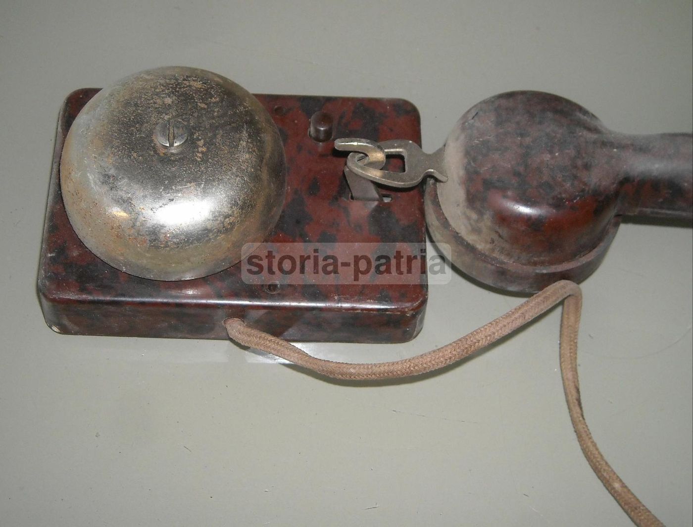 Citofono Antico Bachelite Anni '30 Con Cornetta E Suoneria B 502