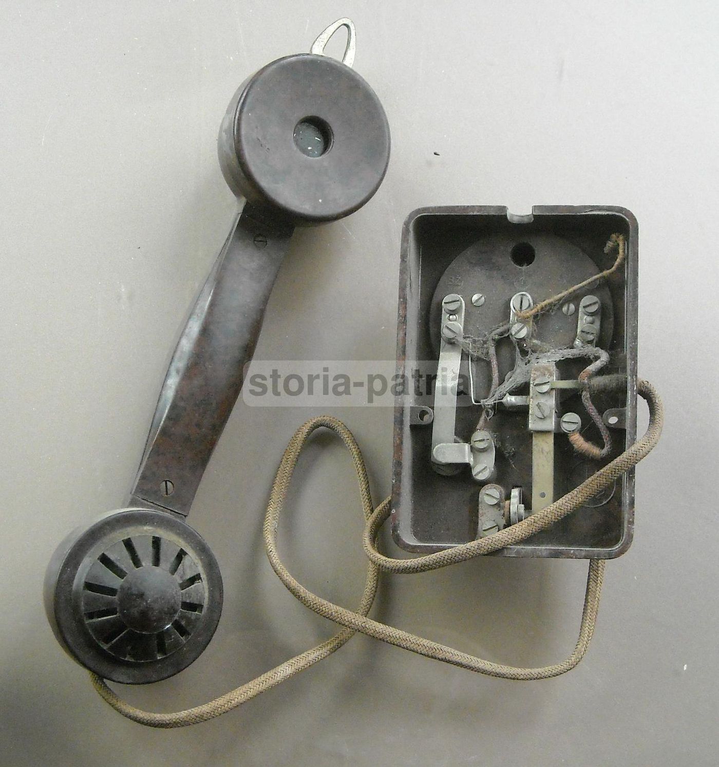 Citofono Antico Bachelite Anni '30 Con Cornetta E Suoneria B 502