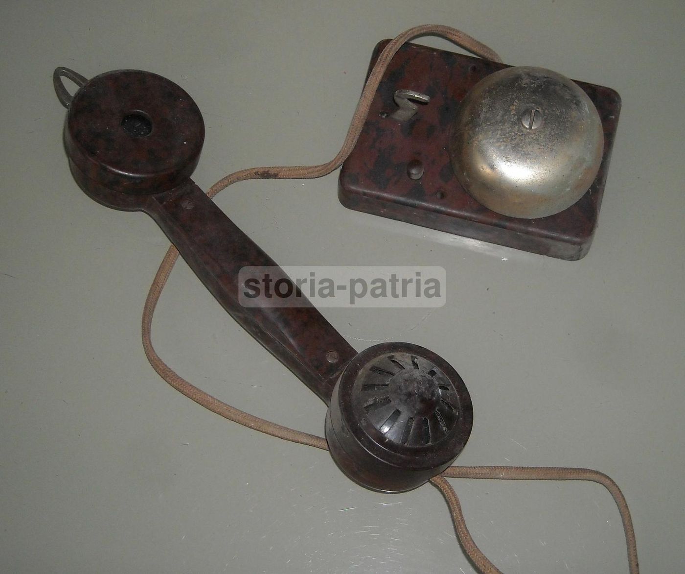 Citofono Antico Bachelite Anni '30 Con Cornetta E Suoneria B 502