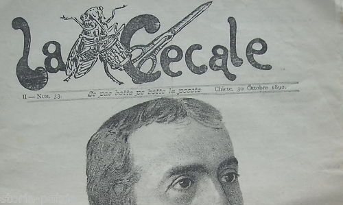 La Cecale 1892: Giornale Satirico Abruzzese (Chieti, Ortona)