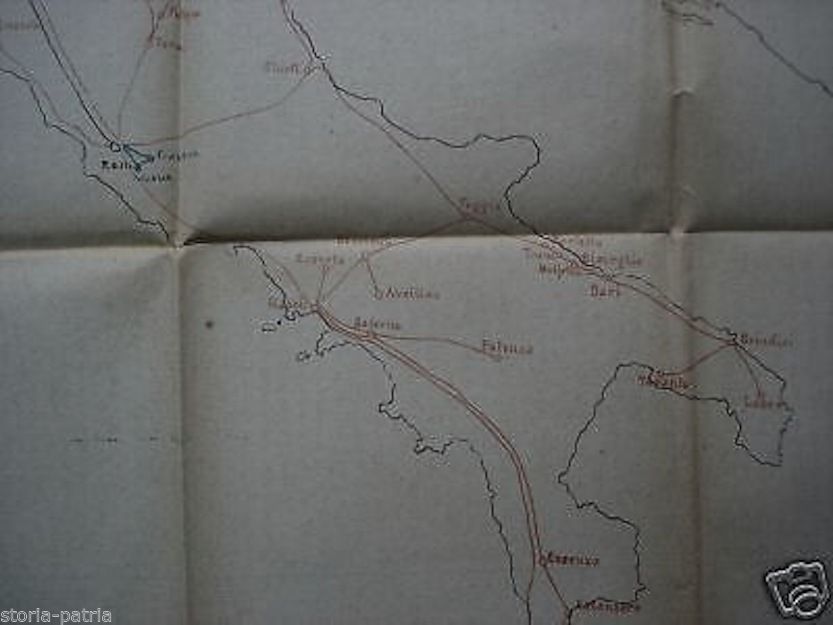 Giornale Di Chieti 1903: Rete Telefonica Nazionale Con Mappa d'Italia