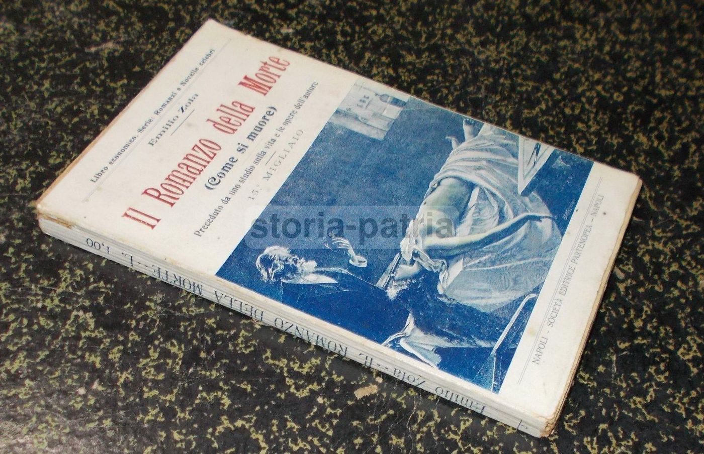 Emile Zola, Il Romanzo Della Morte, Edizione Napoletana Primi '900