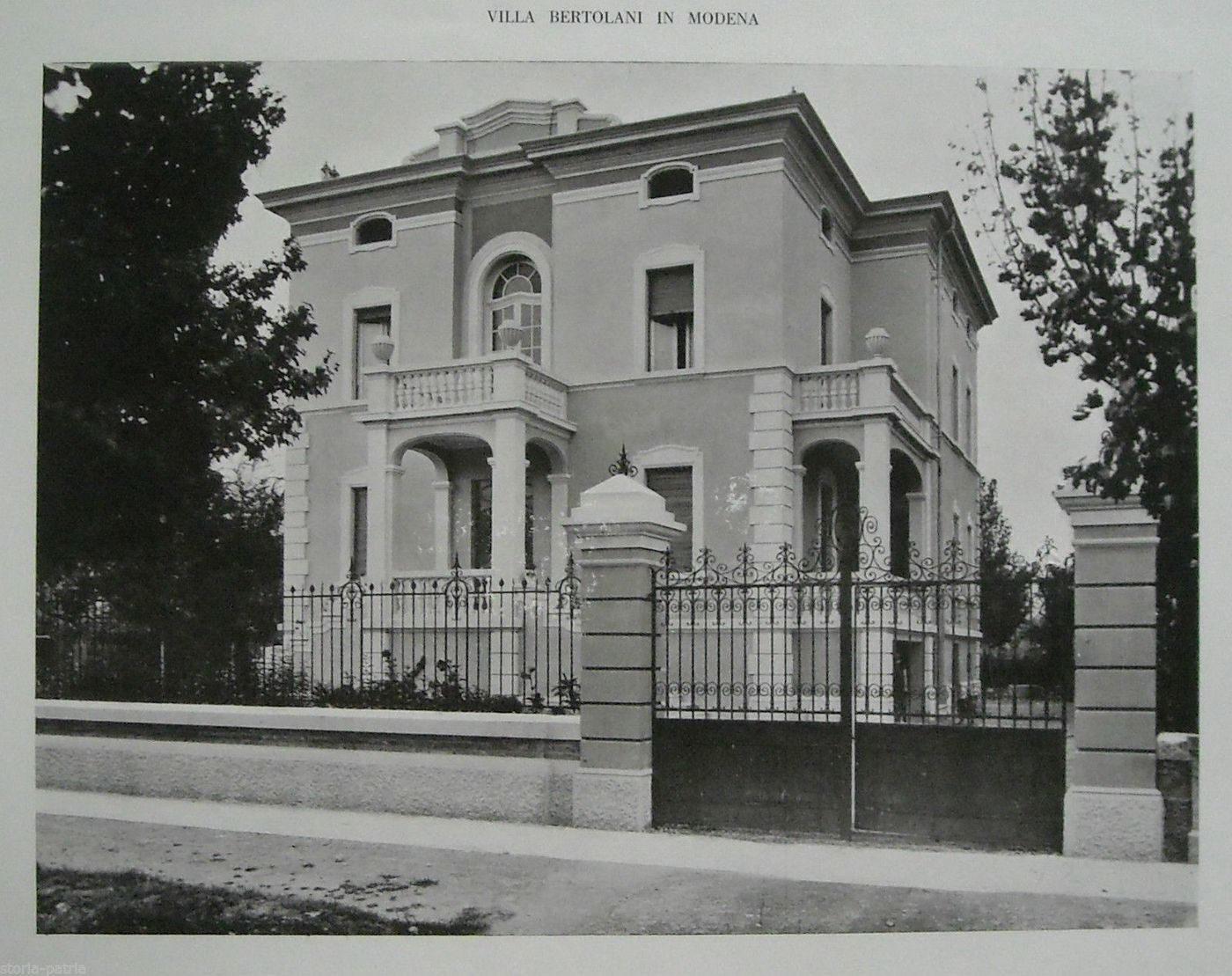 Villa Bertolani A Modena, Stampe Dell'Architetto Mario Pasini, Circa 1930