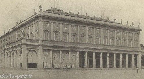 Cartolina Antica Del Teatro Municipale Di Reggio Emilia, 1912