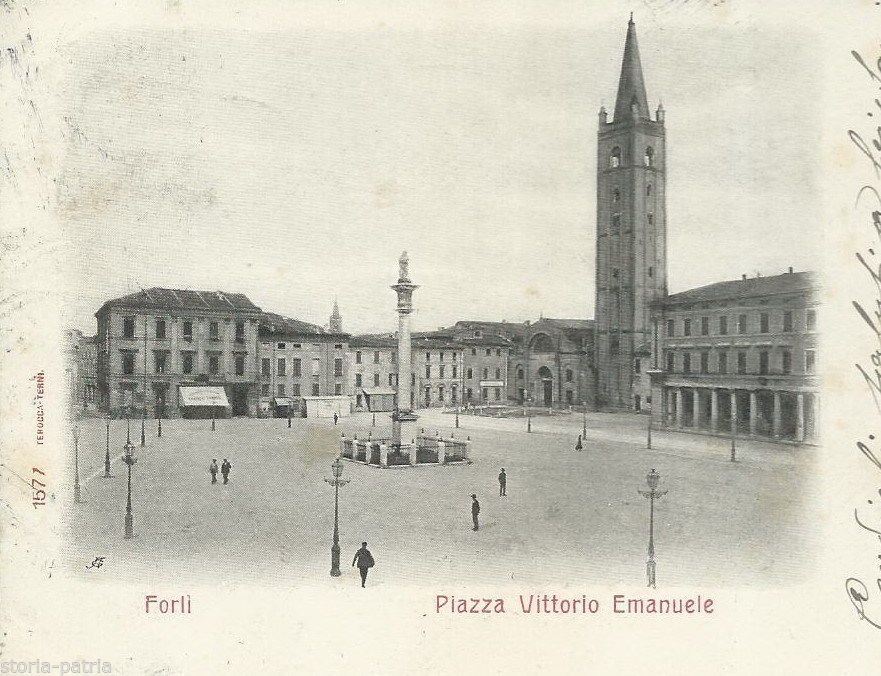 Cartolina Antica Forlì, Piazza Vittorio Emanuele, Inizio '900