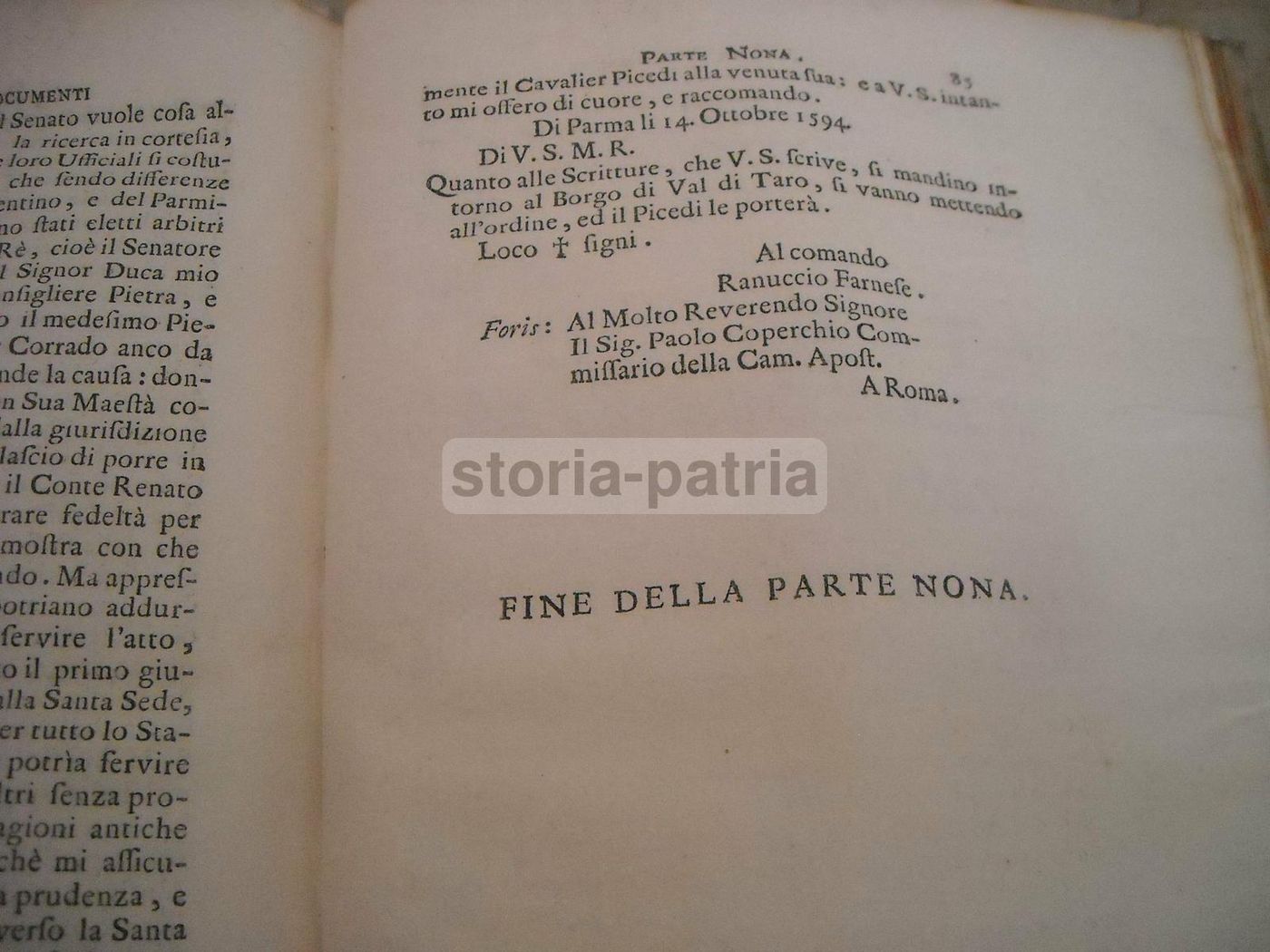 Atti Di Dominio Esercitati Da' Romani Pontefici Sopra Le Città Di Parma E Piacenza