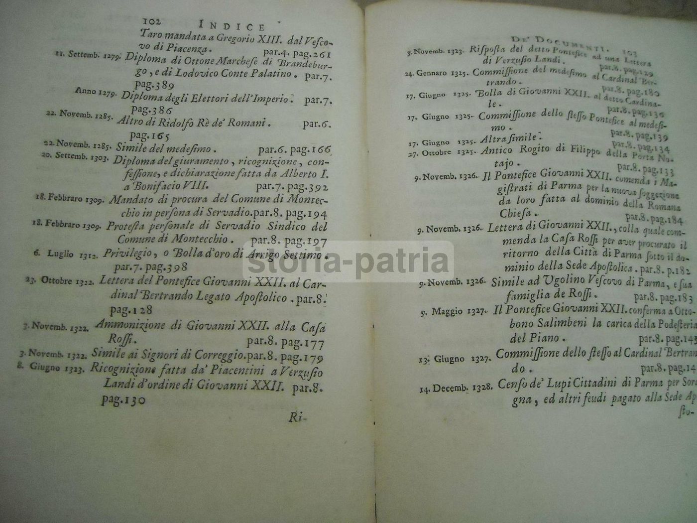 Atti Di Dominio Esercitati Da' Romani Pontefici Sopra Le Città Di Parma E Piacenza