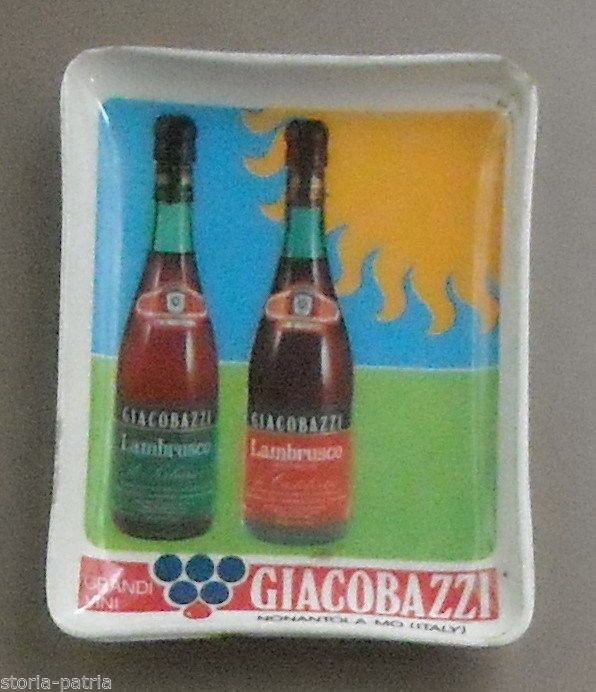 Posacenere Pubblicitario Giacobazzi Lambrusco Nonantola Modena
