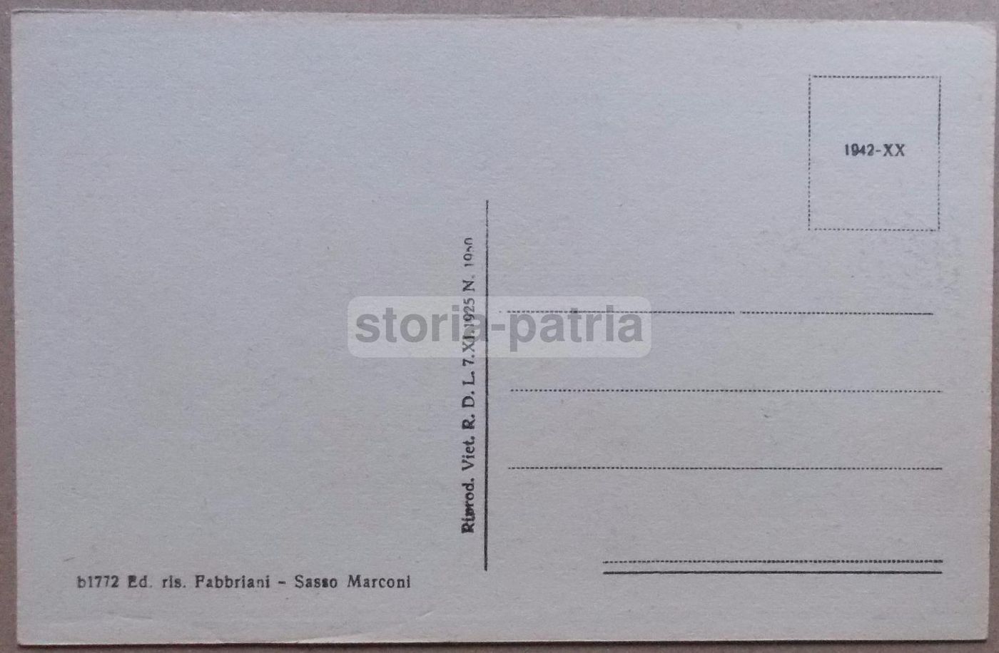Cartolina Villa Griffone E Tomba Monumentale Di Guglielmo Marconi, Pontecchio 1942
