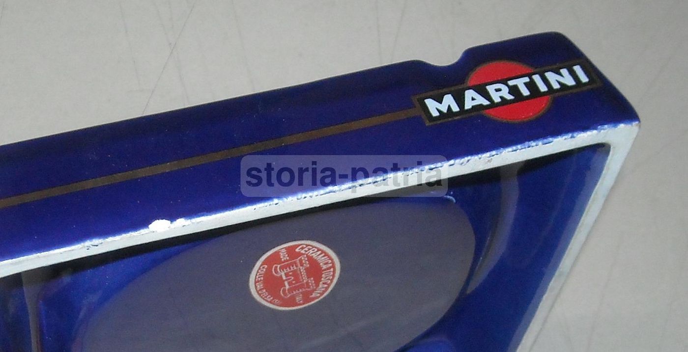 Posacenere Martini Ceramica Toscana Vintage Anni 1960 1980 Pubblicità