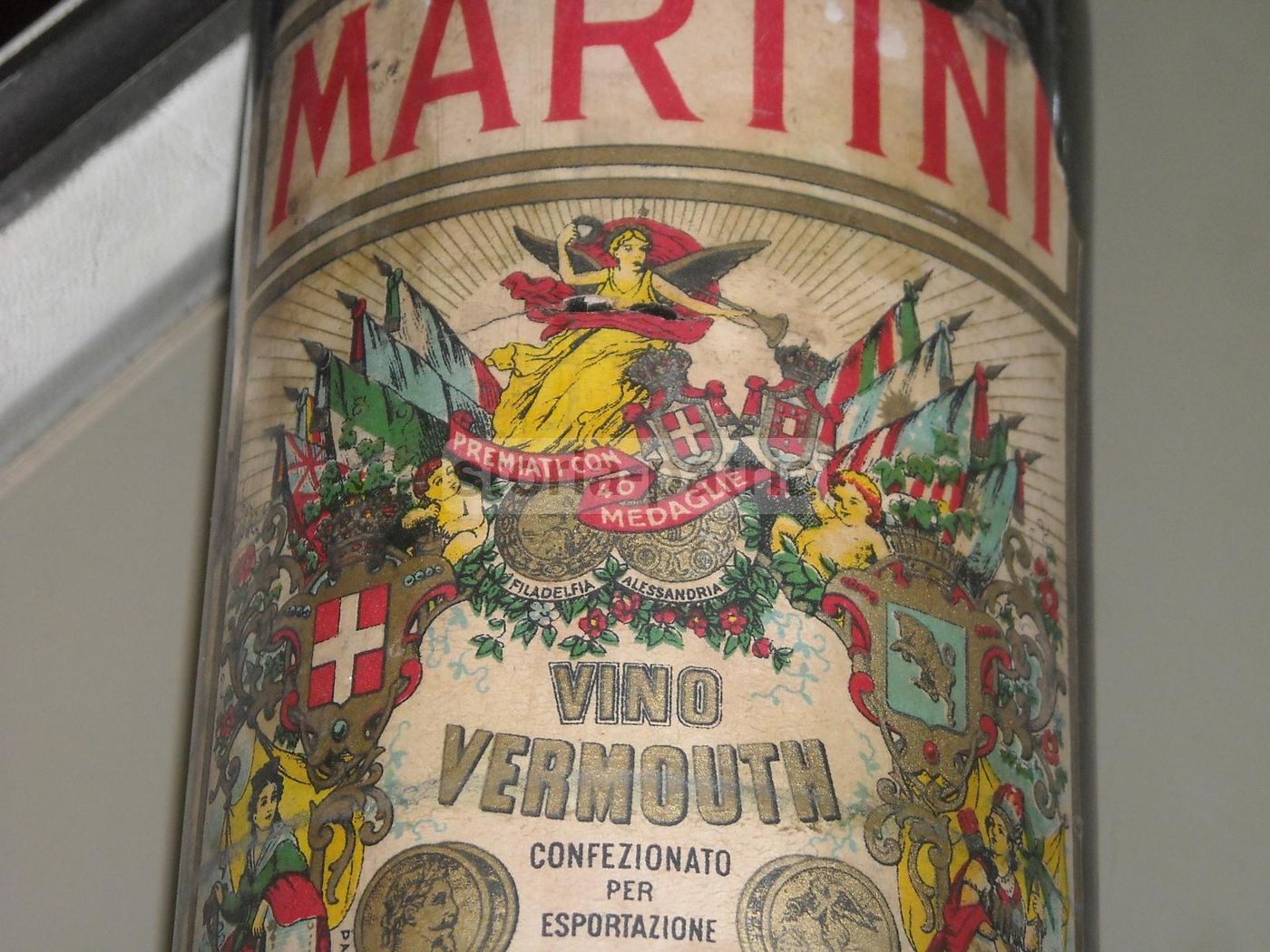 Bottiglia Vermouth Martini & Rossi Torino Con Etichetta Cromolitografica