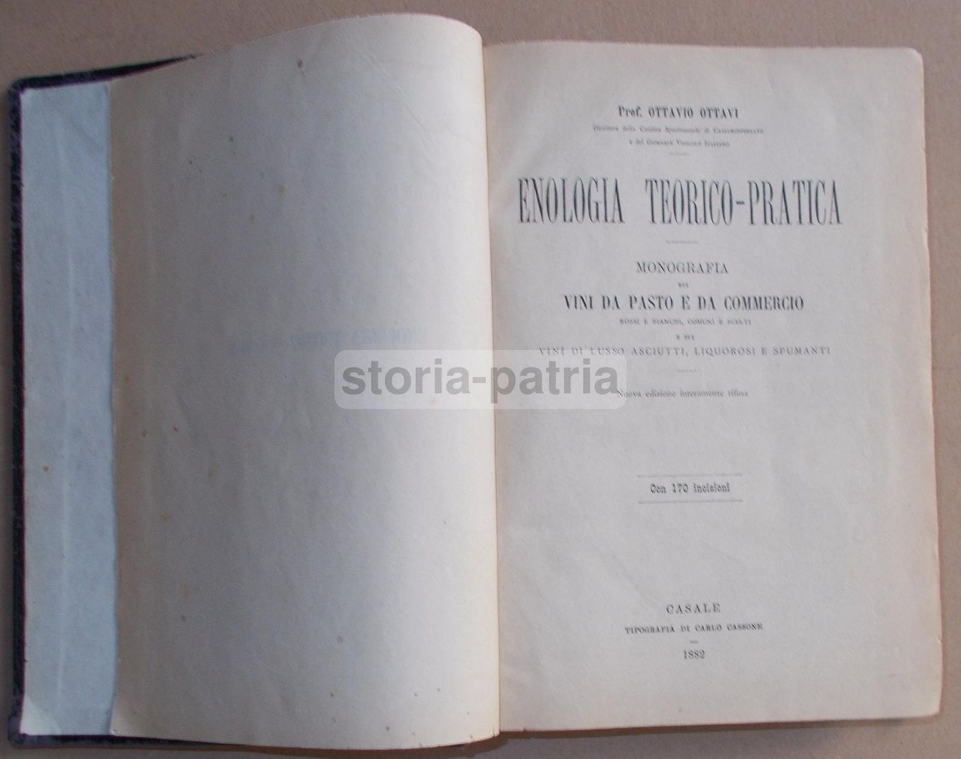 Enologia Teorico Pratica Di Ottavio Ottavi 1882 Vini E Spumanti