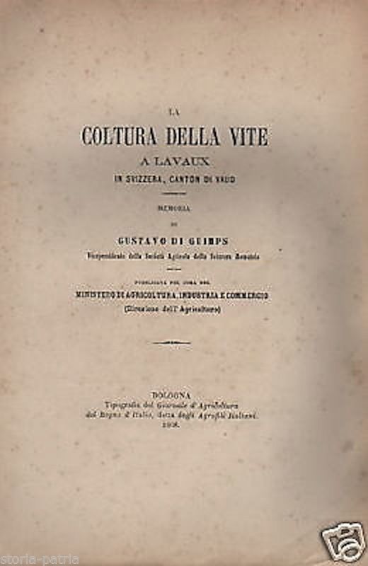 La Coltura Della Vite, Lavaux, 1868. Gustavo Di Guimps