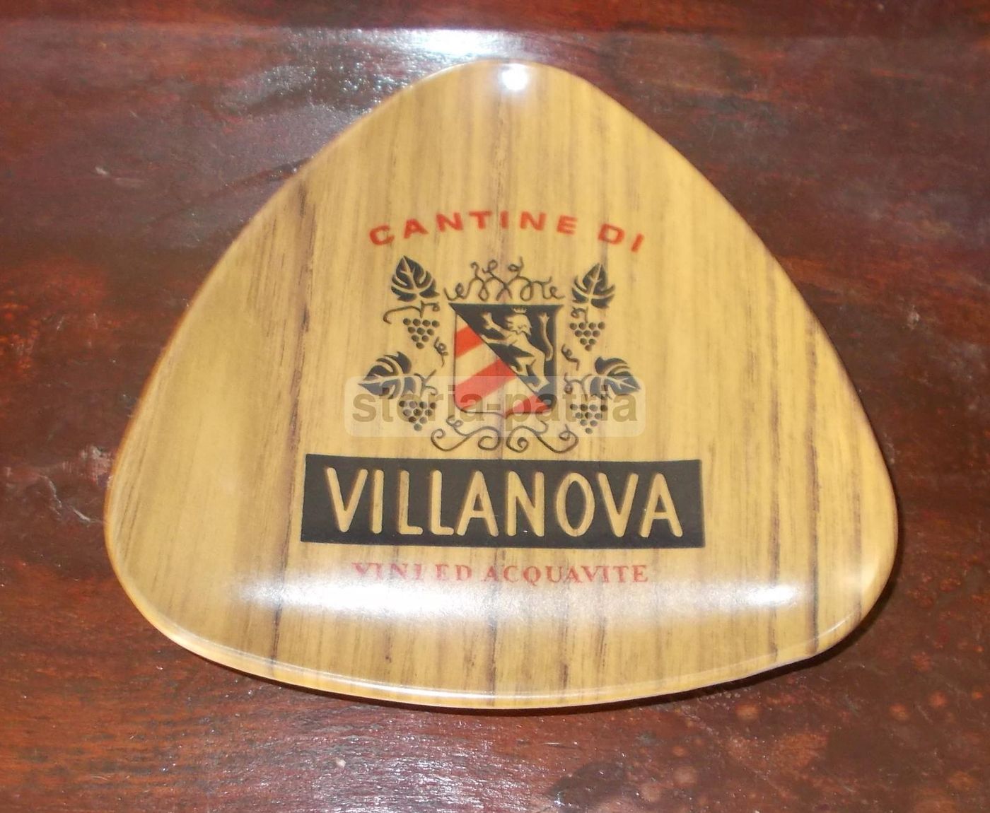 Piattino Pubblicitario Cantine Villanova Araldica Anni 50 70