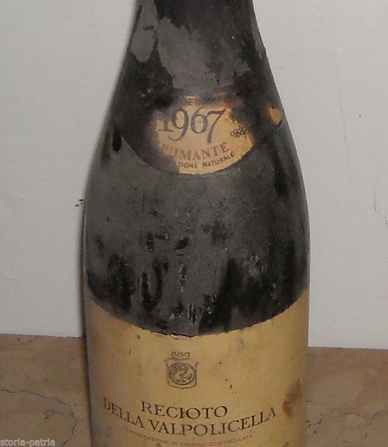 Recioto Della Valpolicella Spumante Pasqua 1967 Bottiglia d'Epoca