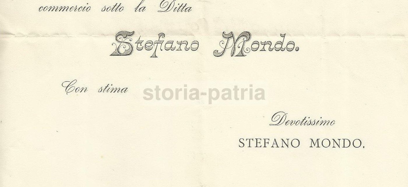 Stampa Pubblicitaria Stefano Mondo Vini Milano 1893 Notaio