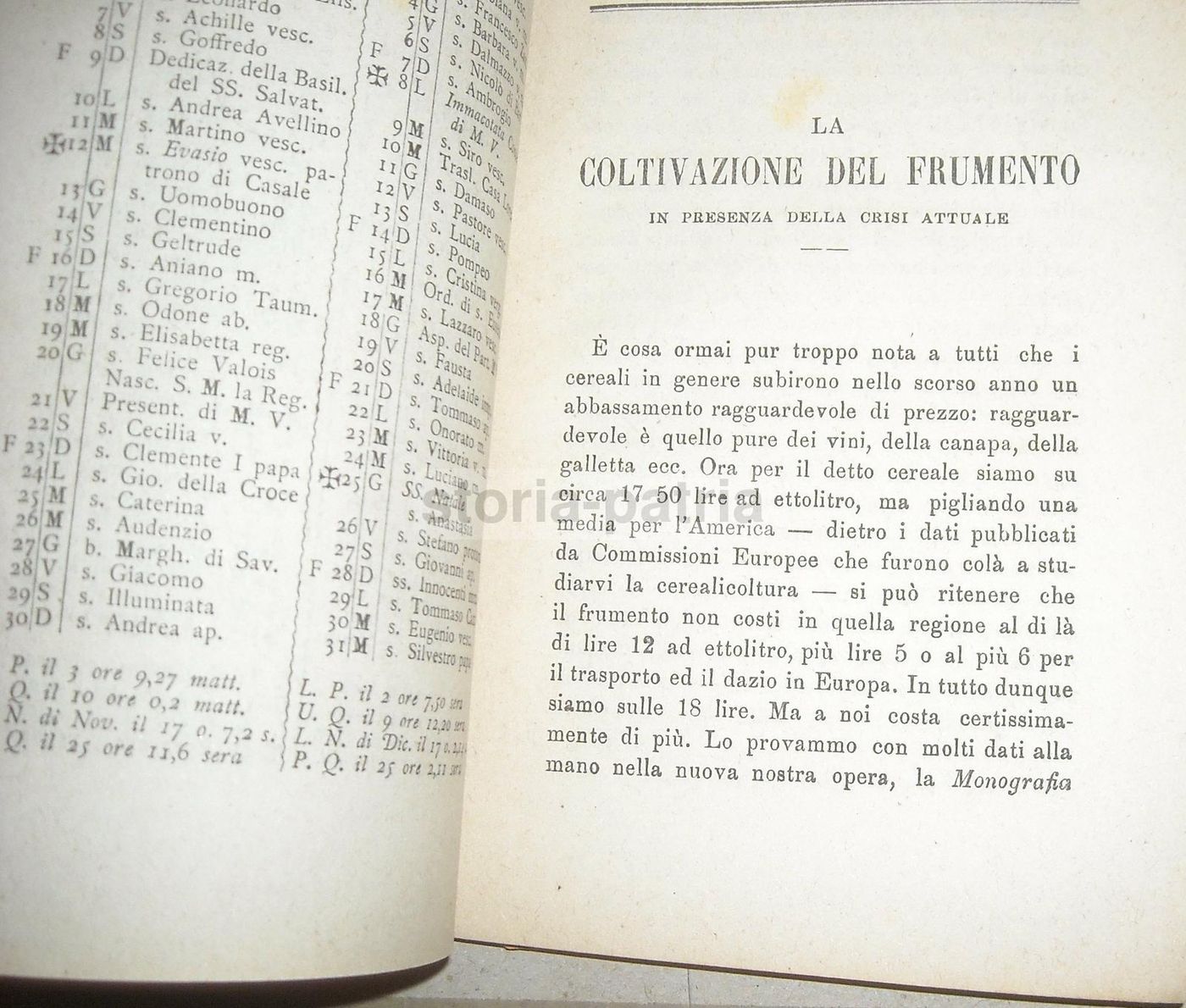 Almanacco Il Coltivatore 1884: Agricoltura, Enologia, Vino E Cantina
