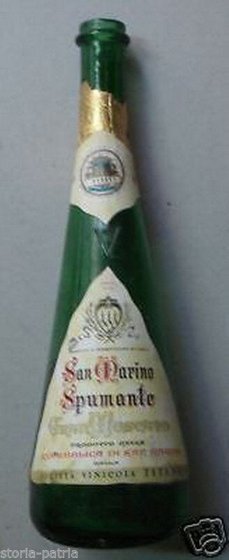 Bottiglia Spumante Titano San Marino Vintage Anni 50 60 Vuota