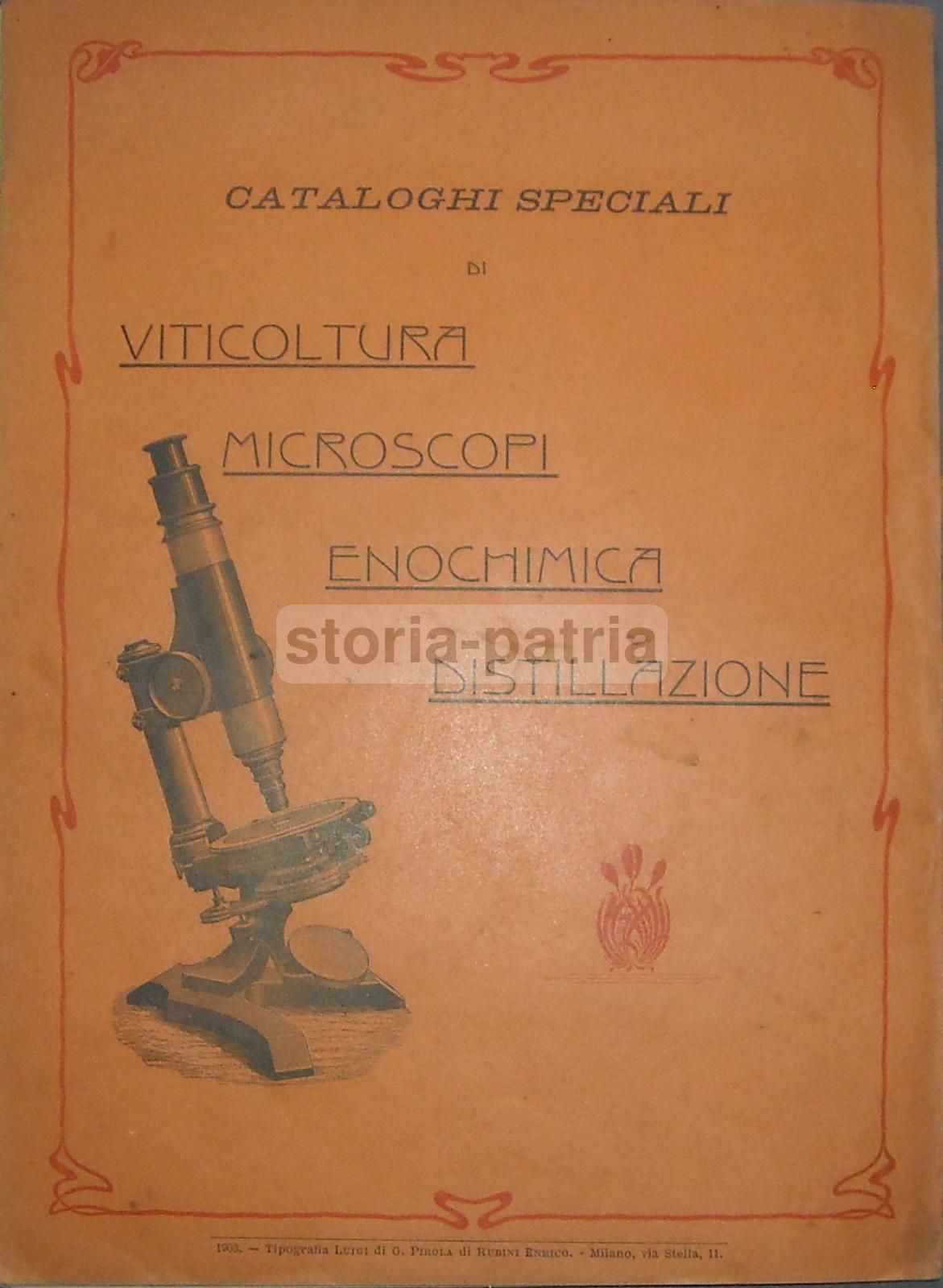 Catalogo Enologia 1903 Viticoltura Attrezzi Antichi Milano Pirola