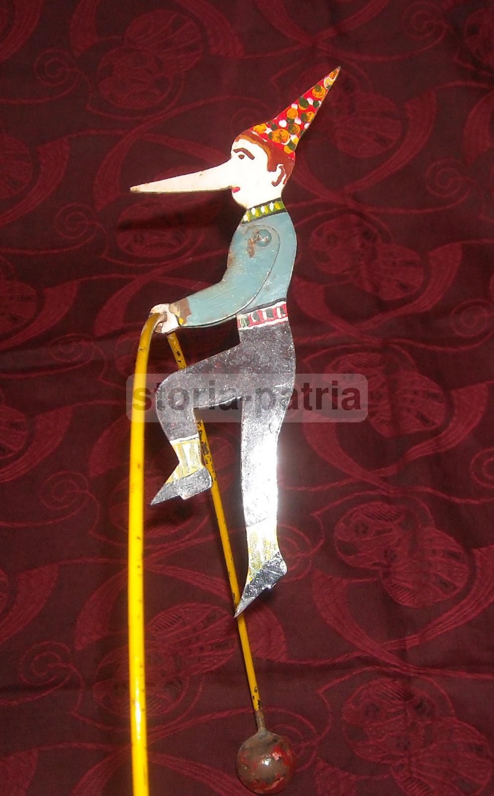 Pinocchio Equilibrista, Giocattolo Circense In Ferro, Primo '900