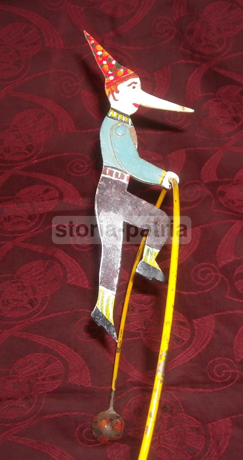 Pinocchio Equilibrista, Giocattolo Circense In Ferro, Primo '900