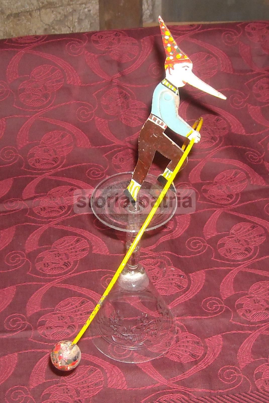 Pinocchio Equilibrista, Giocattolo Circense In Ferro, Primo '900