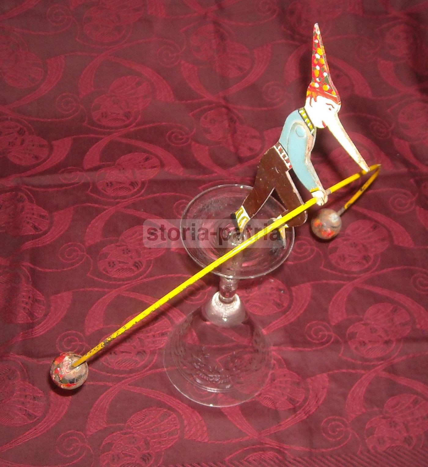 Pinocchio Equilibrista, Giocattolo Circense In Ferro, Primo '900